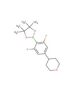 Astatech 2-(2,6-DIFLUORO-4-(TETRAHYDRO-2H-PYRAN-4-YL)PHENYL)-4,4,5,5-TETRAMETHYL-1,3,2-DIOXABOROLANE; 0.25G; Purity 95%; MDL-MFCD27635081